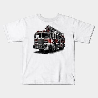 Fire Truck Kids T-Shirt